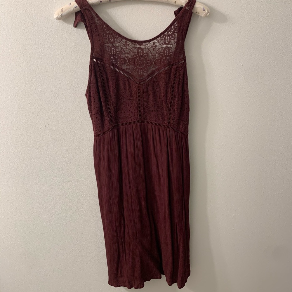 Maroon elegant dress